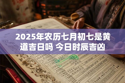 2025年农历七月初七是黄道吉日吗 今日时辰吉凶 2025年农历七月初七是黄道吉日吗 今日时辰吉凶