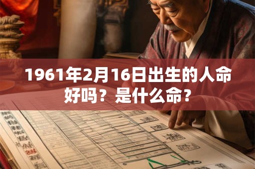 1961年2月16日出生的人命好吗？是什么命？
