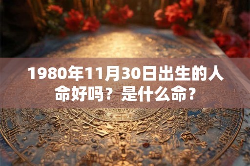1980年11月30日出生的人命好吗？是什么命？