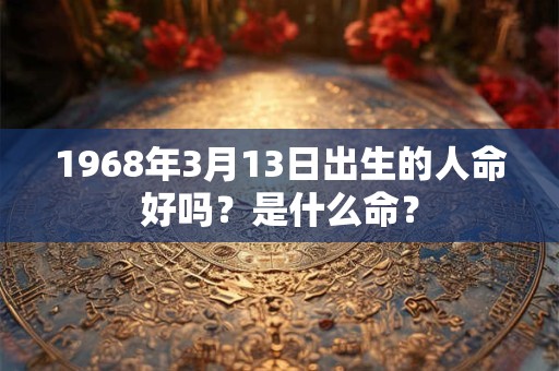 1968年3月13日出生的人命好吗？是什么命？