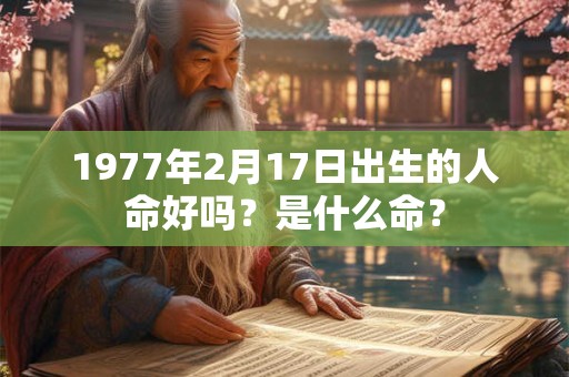 1977年2月17日出生的人命好吗？是什么命？