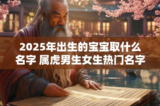 2025年出生的宝宝取什么名字 属虎男生女生热门名字好听