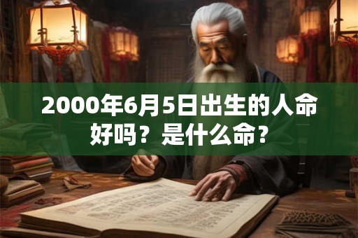 2000年6月5日出生的人命好吗？是什么命？