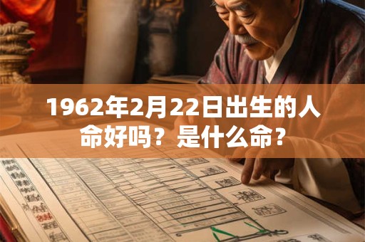 1962年2月22日出生的人命好吗？是什么命？