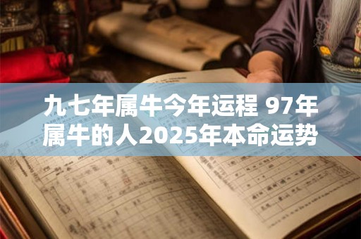 九七年属牛今年运程 97年属牛的人2025年本命运势