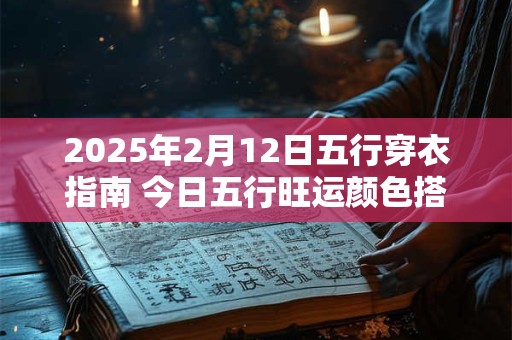 2025年2月12日五行穿衣指南 今日五行旺运颜色搭配