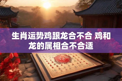 生肖运势鸡跟龙合不合 鸡和龙的属相合不合适