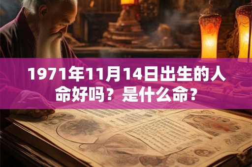 1971年11月14日出生的人命好吗？是什么命？