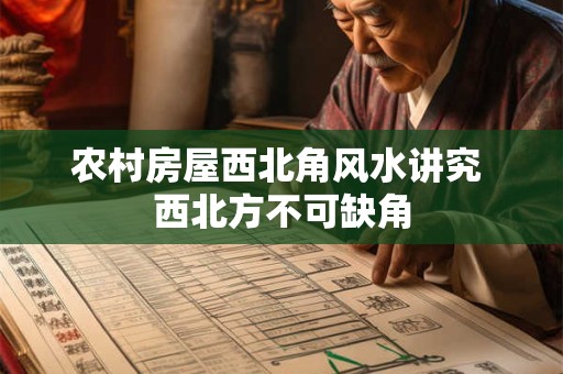 农村房屋西北角风水讲究 西北方不可缺角