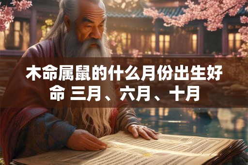 木命属鼠的什么月份出生好命 三月、六月、十月