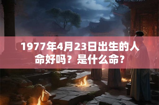 1977年4月23日出生的人命好吗？是什么命？