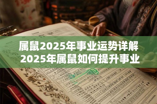 属鼠2025年事业运势详解 2025年属鼠如何提升事业运