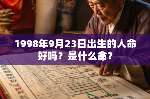 1998年9月23日出生的人命好吗？是什么命？