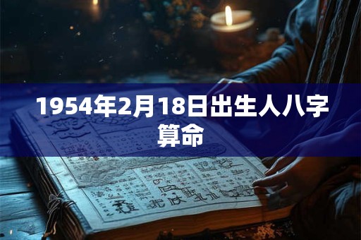 1954年2月18日出生人八字算命