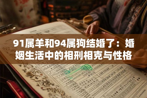 91属羊和94属狗结婚了：婚姻生活中的相刑相克与性格不合