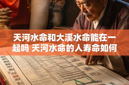 详细阅读:天河水命和大溪水命能在一起吗 天河水命的人寿命如何 天河水命和大溪水命能在一起吗 天河水命的人寿命如何