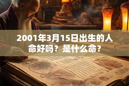 2001年3月15日出生的人命好吗？是什么命？