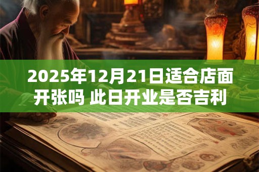 2025年12月21日适合店面开张吗 此日开业是否吉利