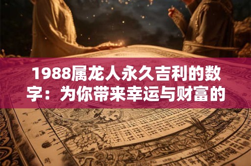 1988属龙人永久吉利的数字：为你带来幸运与财富的手机号