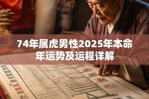 74年属虎男性2025年本命年运势及运程详解