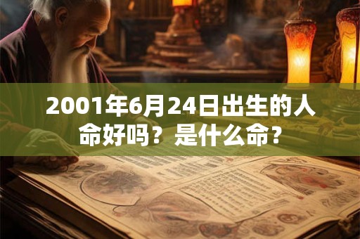 2001年6月24日出生的人命好吗？是什么命？