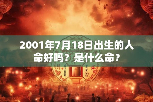 2001年7月18日出生的人命好吗？是什么命？