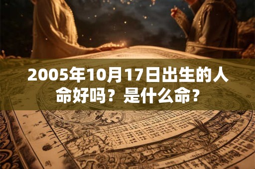 2005年10月17日出生的人命好吗？是什么命？