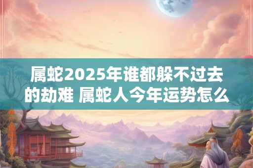 属蛇2025年谁都躲不过去的劫难 属蛇人今年运势怎么样