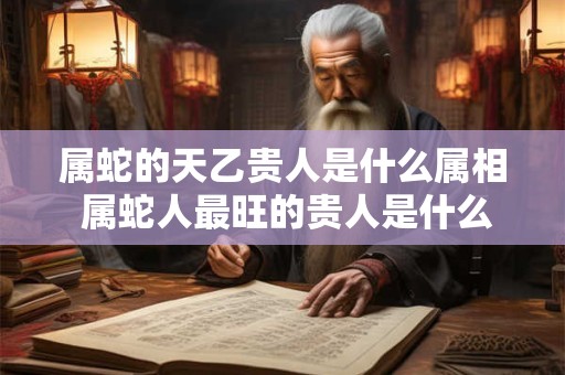 属蛇的天乙贵人是什么属相 属蛇人最旺的贵人是什么生肖