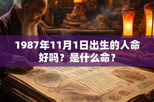 1987年11月1日出生的人命好吗？是什么命？