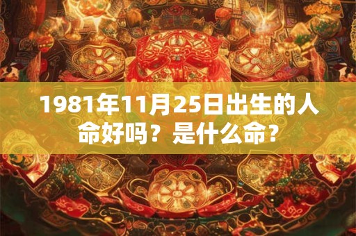 1981年11月25日出生的人命好吗？是什么命？
