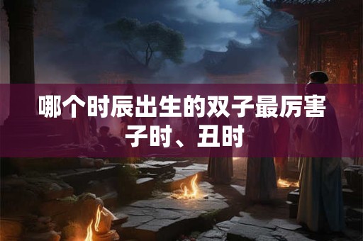 哪个时辰出生的双子最厉害 子时、丑时