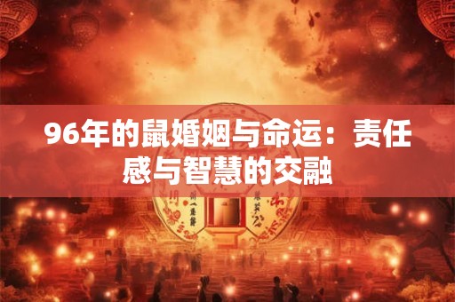 96年的鼠婚姻与命运:责任感与智慧的交融 96年的鼠婚姻与命运:责任感与智慧的交融