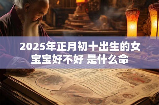 2025年正月初十出生的女宝宝好不好 是什么命