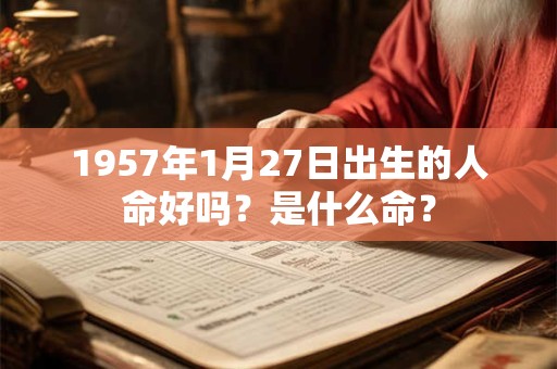 1957年1月27日出生的人命好吗？是什么命？