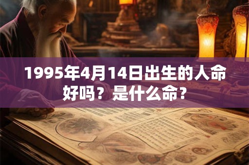 1995年4月14日出生的人命好吗？是什么命？