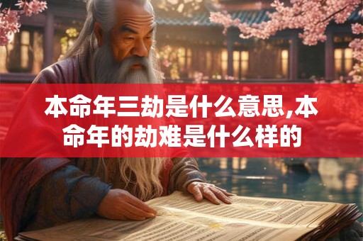本命年三劫是什么意思,本命年的劫难是什么样的