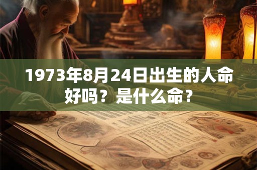 1973年8月24日出生的人命好吗？是什么命？