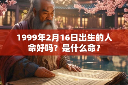 1999年2月16日出生的人命好吗？是什么命？
