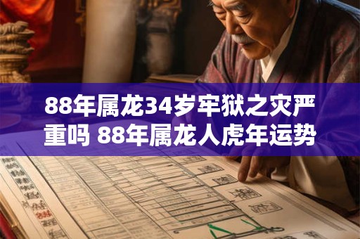 88年属龙34岁牢狱之灾严重吗 88年属龙人虎年运势