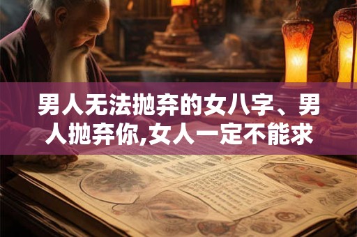 男人无法抛弃的女八字、男人抛弃你,女人一定不能求
