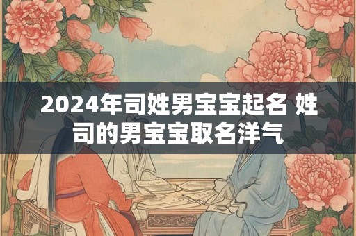 2024年司姓男宝宝起名 姓司的男宝宝取名洋气