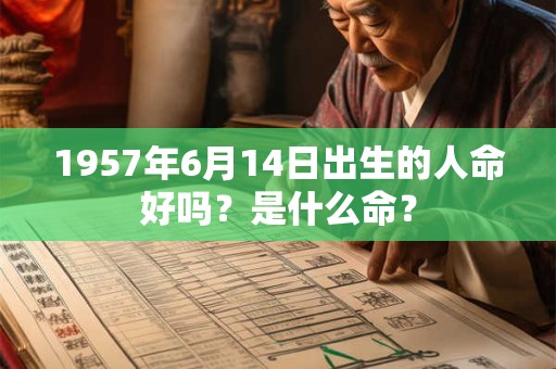 1957年6月14日出生的人命好吗？是什么命？