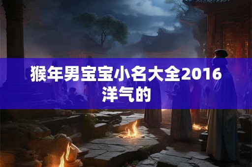 猴年男宝宝小名大全2016洋气的