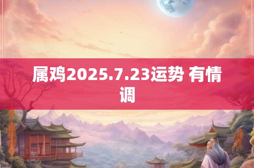 属鸡2025.7.23运势 有情调