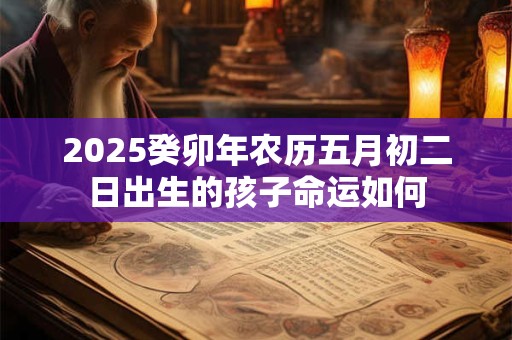 2025癸卯年农历五月初二日出生的孩子命运如何