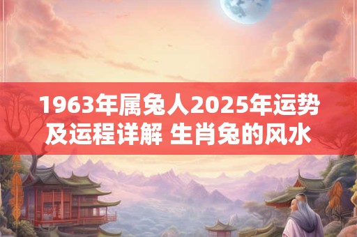 1963年属兔人2025年运势及运程详解 生肖兔的风水吉位