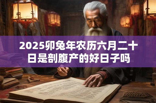 2025卯兔年农历六月二十日是剖腹产的好日子吗