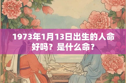 1973年1月13日出生的人命好吗？是什么命？