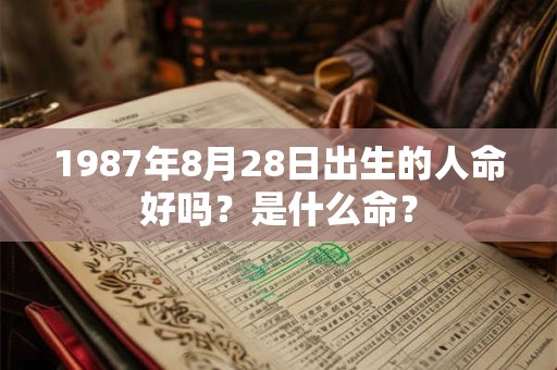 1987年8月28日出生的人命好吗？是什么命？